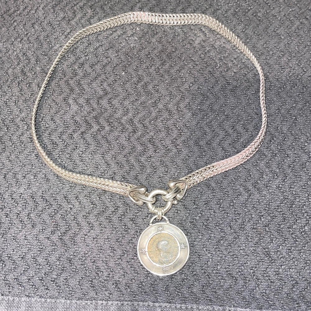 Silver Mind Authentic Ancient Roman Coin/Sterling… - image 1